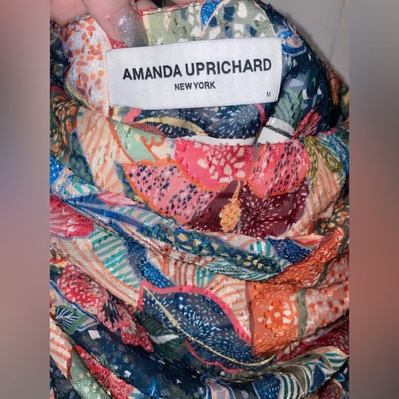 Amanda Uprichard Floral One-Shoulder Top Size Medium - Picture 9 of 12